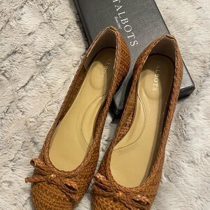 Talbots Women's Tan Woven Loafers